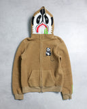 BAPE 2008 Panda Fleece Zip Up Hoodie