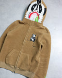 BAPE 2008 Panda Fleece Zip Up Hoodie