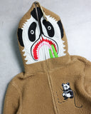 BAPE 2008 Panda Fleece Zip Up Hoodie