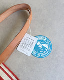 Hysteric Glamour Striped Leather Detailed Tote Bag