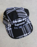 Supreme Plaid Camp Cap