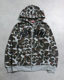 Supreme Arc Logo Zip Up Thermal Hooded Sweatshirt