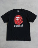 BAPE 2003 NERD Camo Ape Head Tee