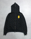 BAPE Ape Head Polka Dot Zip Up Hoodie