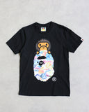 BAPE Neon Baby Milo Ape Head Tee