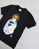 BAPE Neon Baby Milo Ape Head Tee