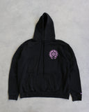 Chrome Hearts Online Exclusive Pink Horseshoe Pullover Hoodie
