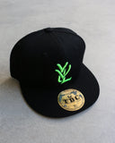 YVL Fitted Cap Black/Green