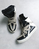 Rick Owens Mainline Megalace Black Geobasket Sneakers