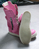 Rick Owens Mainline Pink Phlegethon CargoBasket Sneakers