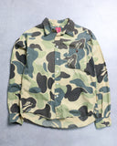 BAPE 2011 Green Camo L/S Button Up Shirt