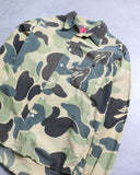 BAPE 2011 Green Camo L/S Button Up Shirt