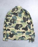 BAPE 2011 Green Camo L/S Button Up Shirt
