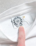 Chrome Hearts Vintage American Flag Scroll Logo L/S Tee