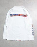 Chrome Hearts Vintage American Flag Scroll Logo L/S Tee
