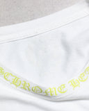 Chrome Hearts Yellow Neck Logo L/S Tee