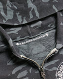 Chrome Hearts Camo Spine Cross Horseshoe Zip Up Hoodie