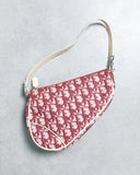 Christian Dior Vintage Oblique Monogram Saddle Bag