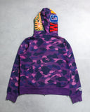 BAPE Camo Shark Full Zip Up Hoodie