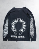 Chrome Hearts Vintage New York Exclusive Floral Horseshoe L/S Tee