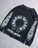 Chrome Hearts Vintage New York Exclusive Floral Horseshoe L/S Tee