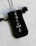 Chrome Hearts Tiny Ball Cross .925 Silver Pendant