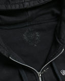 Chrome Hearts American Flag Thermal Zip Up Hoodie