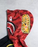 BAPE DC Batman Split Camo Shark Full Zip Up Hoodie