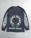 Chrome Hearts Vintage Hong Kong Exclusive Floral Horseshoe L/S Tee
