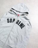 Supreme 2009 Arc Logo Thermal Zip Up Hooded Sweatshirt