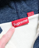 Supreme Ash Zip Up Thermal Hooded Sweatshirt