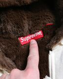Supreme Faux Fur Lined Zip Up Hoodie