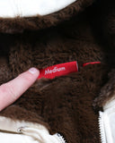 Supreme Faux Fur Lined Zip Up Hoodie