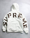 Supreme Faux Fur Lined Zip Up Hoodie