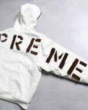 Supreme Faux Fur Lined Zip Up Hoodie