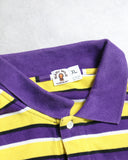 BAPE 2005 Baby Milo Striped Lakers Polo Shirt