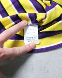 BAPE 2005 Baby Milo Striped Lakers Polo Shirt