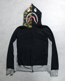 BAPE 2011 Paneled Shark Zip Up Hoodie