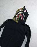 BAPE 2011 Paneled Shark Zip Up Hoodie