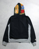 BAPE 2011 Paneled Shark Zip Up Hoodie