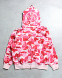 BAPE Shell Shark Camo Zip Up Hoodie
