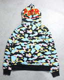 BAPE Shark Cotton Candy Zip Up Hoodie