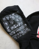 Supreme 176 Patchwork Zip Up Hoodie