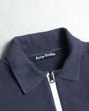 Acne Studios Face Logo Quarter Zip Sweatshirt