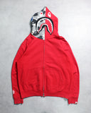 BAPE Grey Camo Shark Zip Up Hoodie