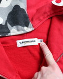 BAPE Grey Camo Shark Zip Up Hoodie
