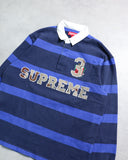 Supreme FW25 Angels Pond Stripe L/S Rugby Shirt
