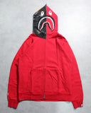 BAPE Grey Camo Shark Zip Up Hoodie