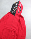BAPE Grey Camo Shark Zip Up Hoodie