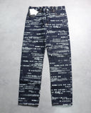 Hysteric Glamour Typewriter Denim Jeans